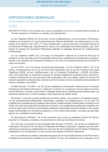 4393 DISPOSICIONES GENERALES BOLETÍN OFICIAL DEL PAÍS VASCO