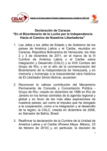 D&eacute;claration de Caracas