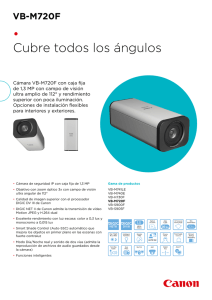 • Cubre todos los ángulos VB-M720F