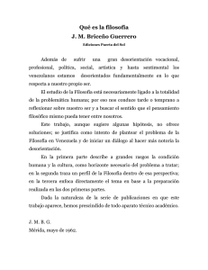 1.- Qu es la filosof a. J.M. Brice o Guerrero, Mayo 1962.
