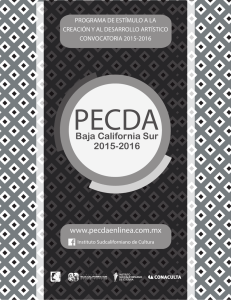 PECDA Baja California Sur 2015-2016 www.pecdaenlinea.com.mx