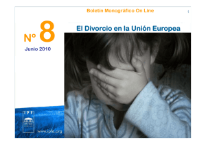 El divorcio en la Unión Europea . Instituto de Política Familiar divorcios.pdf (application/pdf Objeto)