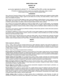 DECRETO 138 DE 2005