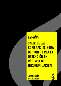 ESPAÑA: SALIR DE LAS SOMBRAS. ES HORA DE PONER FIN A LA