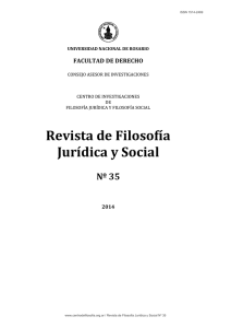 Revista de Filosofía Jurídica y Social Nº 35