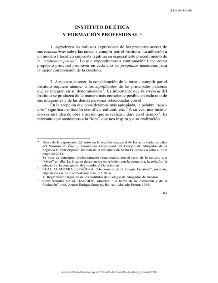 Instituto De Tica Y Formaci N Profesional