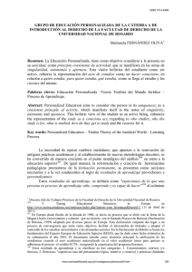 Grupo de Educaci n Personalizada de la C tedra A de Introducci n al Derecho de la Universidad Nacional de Rosario