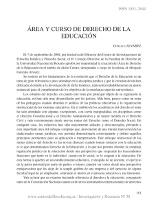 rea y Curso de Derecho de la Educaci n