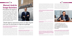 Entrevista Manuel Andrés Soage -Revista Vía (Colegio de Caminos) Enero 2014