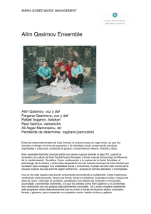 Descargar el dossier de ALIM QASIMOV ENSEMBLE en PDF