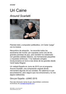 Uri Caine AROUND SCARLATTI Junio 2015