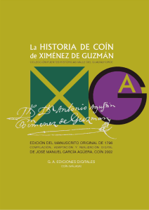 FGA La Historia de Coin de Ximenez de Guzman 1796 1 Facsimil manuscrito