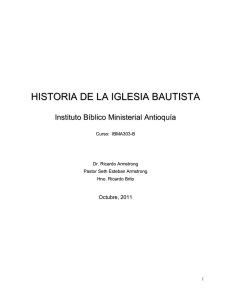 Bautistas: Distintivos e Historia