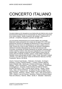 Descargar Dossier de Concerto Italiano