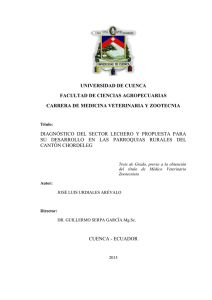 UNIVERSIDAD DE CUENCA FACULTAD DE CIENCIAS AGROPECUARIAS