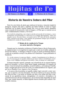 Hojita 111: Historia de Nuestra Se ora del Pilar