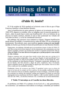 Hojita 61: Pablo VI, beato?