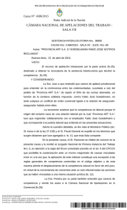 CÁMARA NACIONAL DE APELACIONES DEL TRABAJO - SALA VII Causa N°: 4586/2015