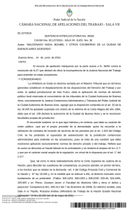 CÁMARA NACIONAL DE APELACIONES DEL TRABAJO - SALA VII
