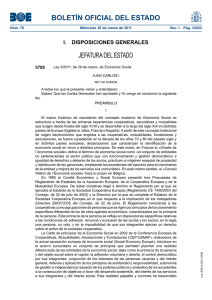 Ley 5/2011, de 29 de marzo, de Economía Social . Estado BOE-A-2011-5708.pdf (application/pdf Objeto)