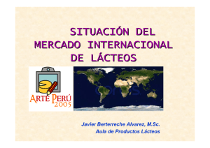 SITUACIÓN DEL MERCADO INTERNACIONAL DE LÁCTEOS Javier Berterreche Alvarez, M.Sc.