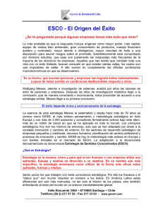 ESC© el origen del Exito