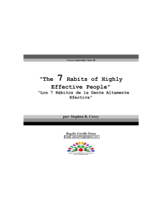 7  &#34;The Habits of Highly