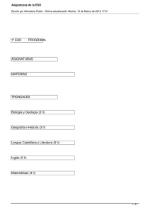         1º ESO        PROGRAMA ASIGNATURAS