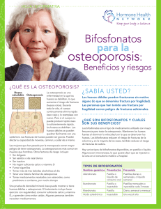 osteoporosis bifosfonatos : para la