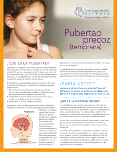 pubertad precoz (temprana) ¿Qué es la pubertad?