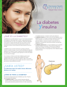 y La diabetes insulina ¿Qué es La diabetes?