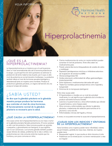 hiperprolactinemia ¿Qué es la HOJA INFORMATIVA