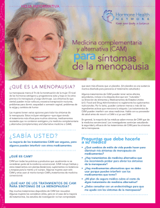 para  síntomas de la menopausia