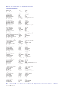 Lista de firmas de empresarios que apoyan la declaración