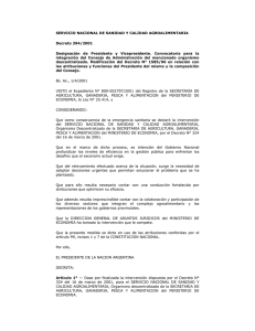 Decreto Nacional 394/2001