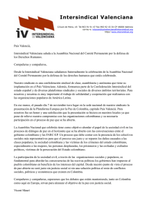 Llig el Saluda íntegre d'Intersindical Valenciana al CPDH