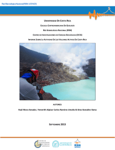 Reporte volcanes, Septiembre 2015.