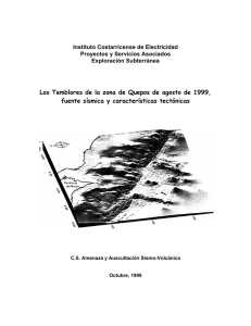 Crísis sísmica en Quepos (1999)
