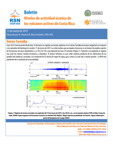 Boletín especial volcán Turrialba N°1, marzo 2015