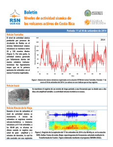 Boletín sismicidad volcánica, 11-30 de Setiembre 2014.