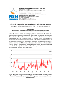 Boletín especial de avance volcán Turrialba, 30 de octubre 2014.