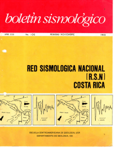 RED SISMOLÓGICA NACIONAL RICA 1988 AÑO  X I I