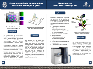 Espectroscopia de Fotoelectrones Inducidos por Rayos X (XPS)