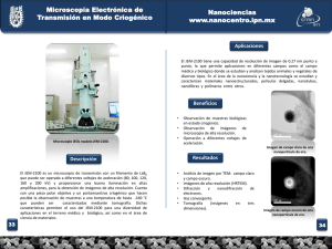 Microscopia Electronica de Transmision en Modo Criogénico​