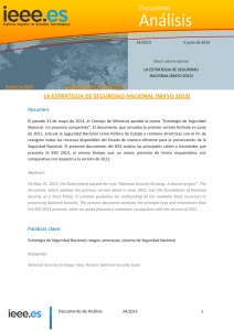 Consulte aquí las tablas comparativas de la Estrategia Española de Seguridad 2011 y la Estrategia de Seguridad Nacional 2013, al final del documento