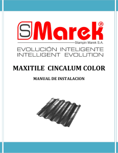 MAXITILE  CINCALUM COLOR MANUAL DE INSTALACION