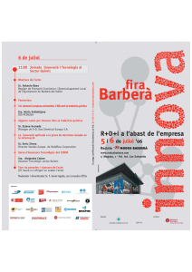 Programa Fira Barberà Innova 2006 (diptic)