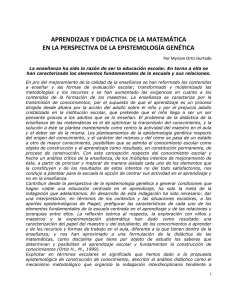 Aprendizaje y Didáctica de las Matemáticas en la p