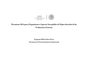 Documento de Posicionamiento 2014.
