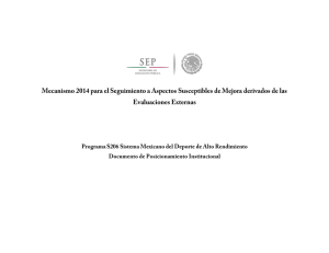 Documento de Posicionamiento 2014.